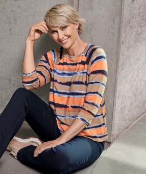 Topp randig light coral